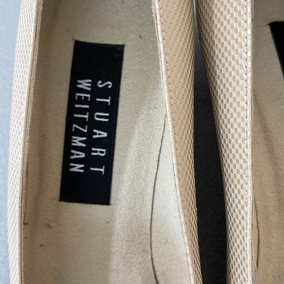 Vintage Stuart Weitzman Cream Block Heels. Size 8.5AA. - Picture 11 of 16